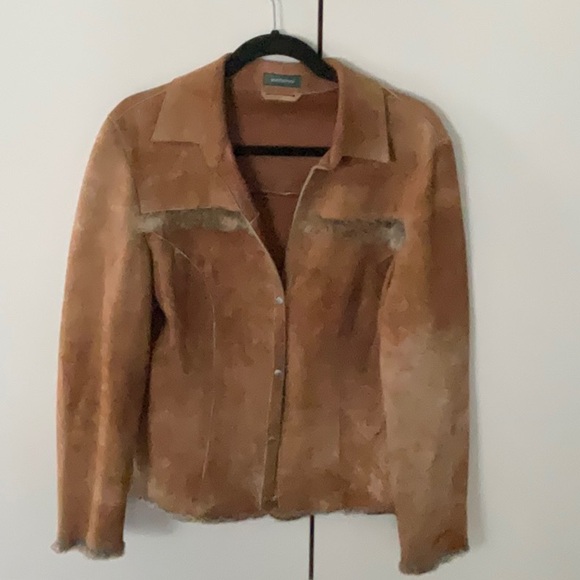YOMANIS SUÈDE, FUR CASUAL JACKET - Picture 1 of 7